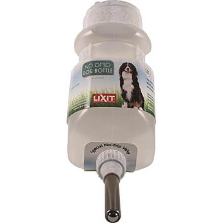 Lixit Corporation DW-44 No Drip Dog Top-Fill Water Bottle, 44-Ounce, Assorted Colors