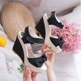 thumbnail image 4 of Utoimkio Slide Sandals for Women Women Strap Summer Slide Sandals Platforms Wedges Shose, 4 of 9