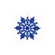 Northlight 24ct Somptueux Paillettes Bleues Ornements de Noël Flocon de Neige 4" – image 1 sur 2