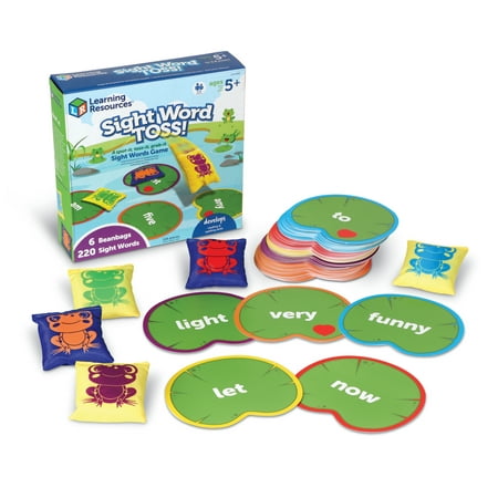 Learning Resources Sight Word Toss, 116 Pieces Ages 5+, Games for Kids 4-8, Sight Word Games