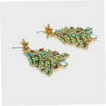 thumbnail image 3 of AURARMLET 1 Pair Christmas Tree Earrings for Women Holiday Jewelry, Multi-Alloy Festive Statement Accessories for Seasonal Style, 3 of 6
