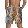 thumbnail image 3 of Kdxio Funny Dogs Family Print Men'S Swim Trunks With Compression Liner 7 Inch Inseam Quick Dry Swim Shorts, 3 of 7