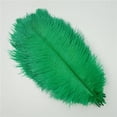 thumbnail image 1 of XmhyTop-A 10 plumas de 15-20 cm para decoración de bodas, centros de mesa y manualidades, color verde., 1 of 5
