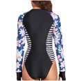thumbnail image 5 of Elainilye Fashion Womens Bathing Suits Long Sleeve Diving Suit Siamese Sexy Summer Beach Surfing One-Piece Zipper Swimsuit,Black, 5 of 9