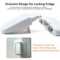 Home Refrigerator Fridge Freezer Door Lock, Latch Catch Toddler Kids Child Fridge Locks Baby