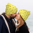 thumbnail image 5 of Gaeub Cheese 1 Print Unisex Knitted Hat,Warm Winter Beanie,Unisex Fashion Knit Cuffed Cap,Ski Hat for Men and Women, 5 of 6