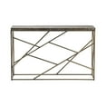 thumbnail image 4 of Crestview Collection CVFNR684 Bengal Manor Burnished Ebony Mango Wood with Crazy Cut Iron Aged Gold Rectangle Console Table, Gold & Black, 4 of 4