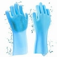 thumbnail image 3 of Pet Grooming Cleaning Gloves Dog Cat Bathing Shampoo Glove Scrubber Magic Dishwashing Cleanner Sponge Silicon Hair Removal Glove, 3 of 9