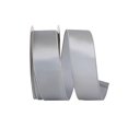 thumbnail image 2 of Reliant Ribbon 92575W-070-40K Satin Value Wired Edge Ribbon - Silver - 2.5 in. x 50 yards, 2 of 3