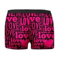 thumbnail image 5 of Mens Underwear Boxer Briefs Heart Print Fashion Stretch Ventilate Cotton Underpants Elastic Waistband Soft Comfortable Trunks Hot Pink XXXL, 5 of 5