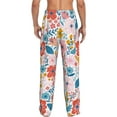 thumbnail image 3 of Fotbe Floral Ditsy Men's Pajama Pants,Sleepwear Pants,Pj Bottoms Drawstring And Pockets-Small, 3 of 9