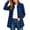 #H-Blue, variant on TRUNZI Women's Button Down Plaid Shirts Long Sleeves Lapel Collar Casual Regular Fit Shackets with Chest Pocket,Black,Size L