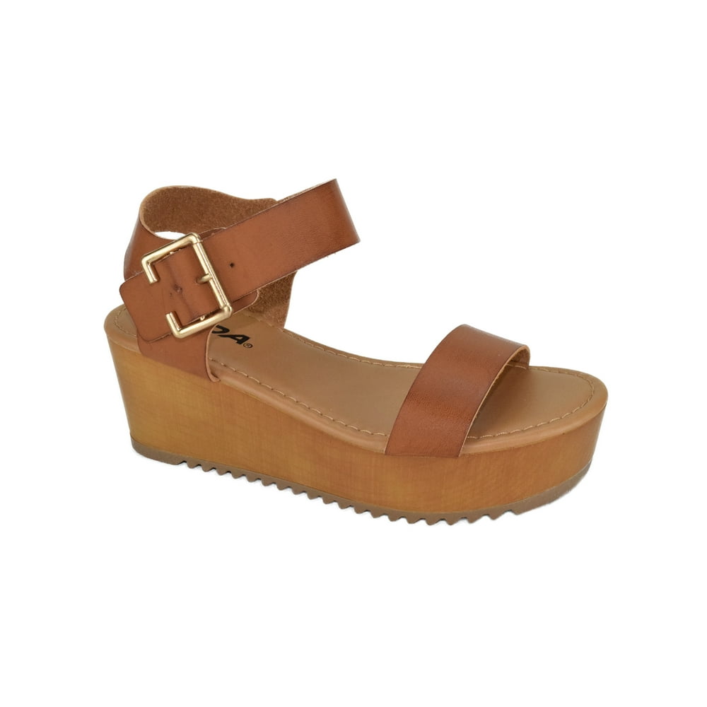 soda brown platform shoes