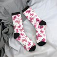 thumbnail image 5 of KLL Girl Butterfly Print Cool Socks Men's Women's Crew Socks Funny Crazy Novelty Stockings, 5 of 6