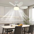 thumbnail image 3 of Ventilador Techo E26/27 Con Ventilador 30W Con Control Remoto para (actualización Cristal), 3 of 9
