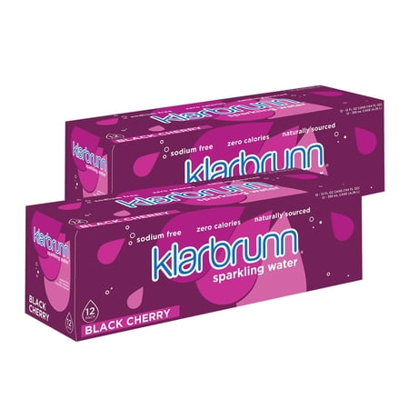 Sparkling Water, Black Cherry, 24 Pack