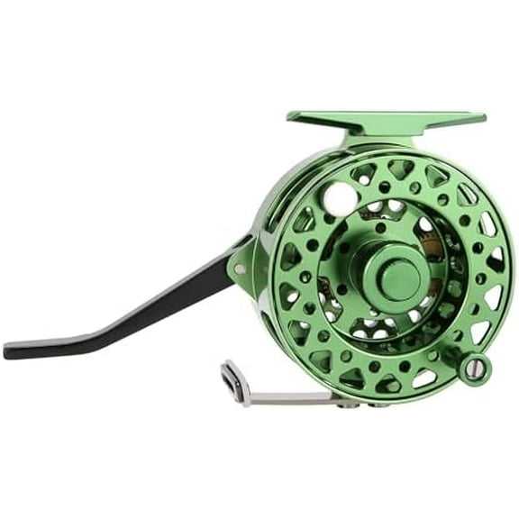 Semi-Automatic Fly Fishing Reel, CNC Machined Aluminum, Quick Line Retrieval, Adjustable Drag, Quick Spool Removal, Freshwater Lake Stream Pond Fishing