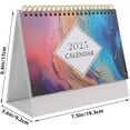 thumbnail image 3 of 1Pc Desktop Calendars for 2025, 2024-2025 Standing Flip Desktop Calendar, 18 Months School Year Calendars with Planner Stickers, Standing Flip Desktop Calendar with Monthly Summary, B, 3 of 8