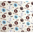 thumbnail image 2 of 1 Fat Quarter - Disney Bambie Thumper & Flower on Pale Yellow Cotton Fabric - 21" X 18", 2 of 2