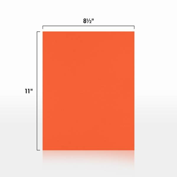 LUXPaper Cardstock, 8.5 x 11, 100lb Tangerine, 50/Pack