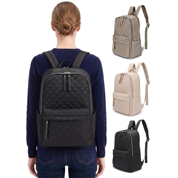 LAVA Laptop Backpack Computer Business Backpack Travel Backpack for Adult Water Resistant Anti-Theft Laptop Backpack (Black)