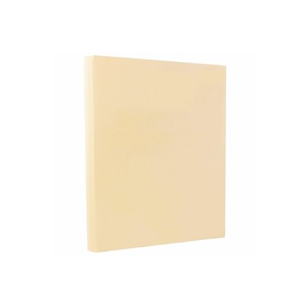 JAM PAPER 8.5" x 11" Vellum Bristol Cardstock 67lb Cream 100/pack  (169824G)