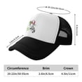 thumbnail image 6 of PAYOHTO Kids Funny Giraffe Baseball Hat Back Adjustable Mesh Breathable Hats Black Trucker Cap Outdoor Fishing Sun Caps for Boys or Girls ages 4-10, 6 of 9