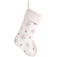 thumbnail image 1 of Hermoso árbol de Navidad de satén de felpa hecho a mano, colgante de lujo, adornos de selección, decoración de bolsa de decoración de Navidad (1 unidad, blanco), 1 of 5