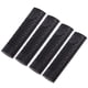 thumbnail image 2 of BRIGHTFUFU 4pcs Silicona Pot Handle Holder Cubierta resistente al calor antideslizante Potholder Handle Sleeve (Negro), 2 of 7