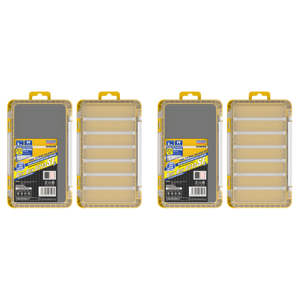 Caja Aparejos Pesca Accesorios Ajustables Doble Capa (estilo 2) Amarillo