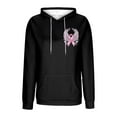 thumbnail image 5 of Ounisa Breast Cancer Oversized Hoodies Fleece Drawstring Shirts for Women Pink Ribbon Sweatshirt Cancer Fight Awareness Shirt Faith Casual Long Sleeve Tops, 5 of 5