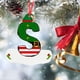 thumbnail image 4 of Ganfancp 26 Adornos de Navidad 26 Adornos de Letras Adornos Rojos para El Árbol de Navidad Adornos Colgantes de Letras Alfabeto Decoraciones Del Árbol de Navidad para El Hogar Ofertas de La Semana 1X, 4 of 7