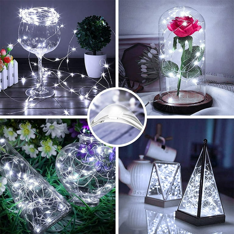 20 RGB Multi-Color LED Micro Fairy Wire String Lights (6ft, Battery Operated)  from PaperLanternStore at the Best Bulk Wholesale Prices. -   - Paper Lanterns, Decor, Party Lights & More