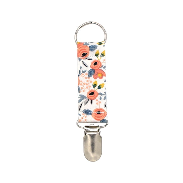 Clip para sombrero para bolso, soporte para sombrero de viaje, portátil, elegante, con forma de pico de pato, de tela flor rosa