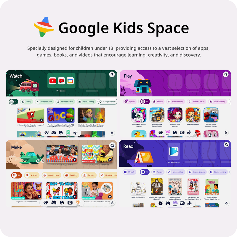plimpton Kids 10 タブレット/Googleスペース Playストア⁄Googleキッズスペース対応子供用 タブレット