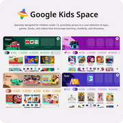 Plimpton Kids Tablet, Google Kids Space, Android Tablet for Kids, 10 Inch Ttablet with Parental Control, 9(3+6)GB RAM 64GB Storage, 6000mAh, WiFi 6, EVA Shockproof Case, kids10 - Purple