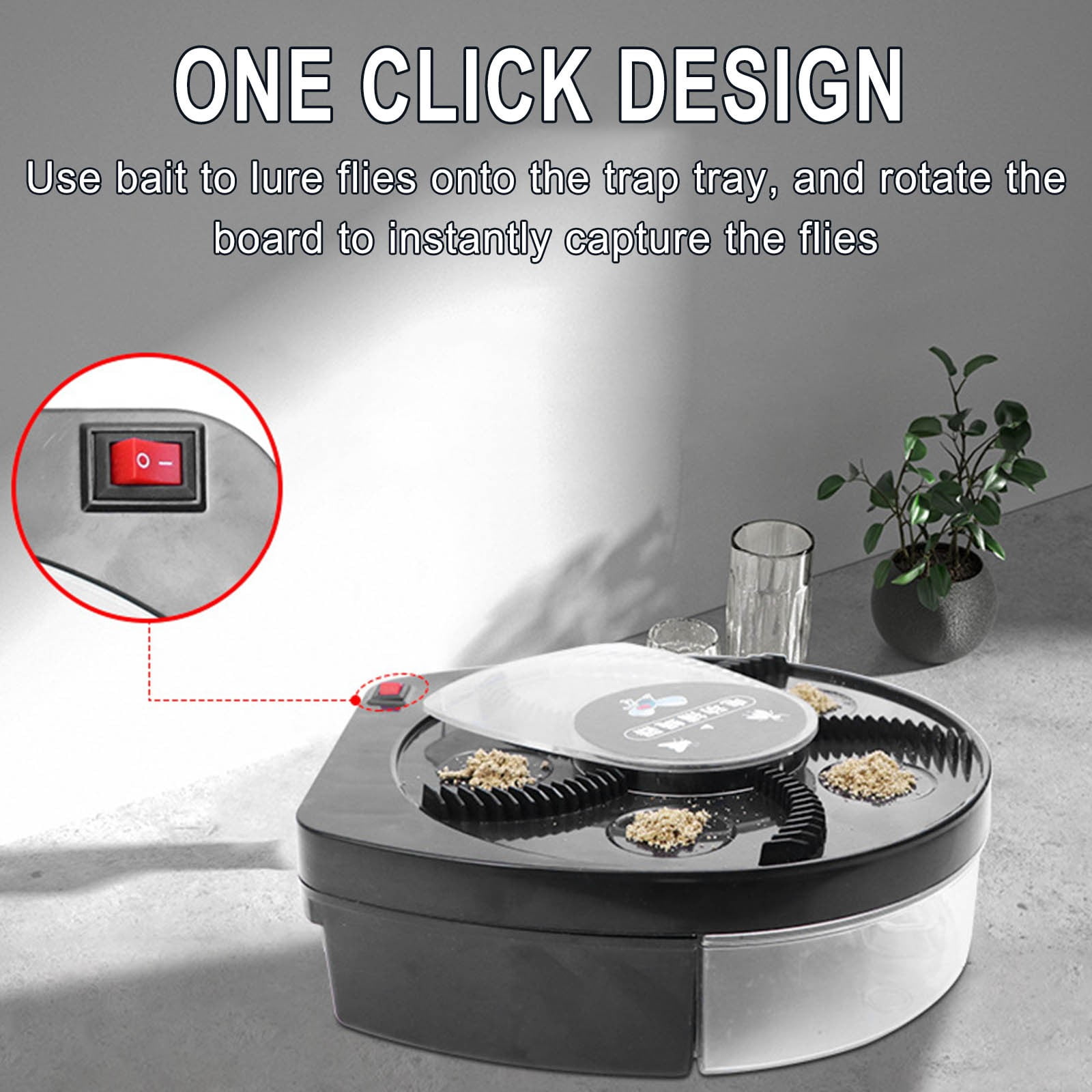 ZToonmas Ornaments New Fl Trap Mosquito Kill Indoor Automatic Fl Trap Direct Plug-in Mode, Outdoor