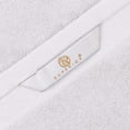 thumbnail image 5 of Superior Basketweave Egyptian Cotton Solid 3 Piece Towel Set, White, 5 of 9