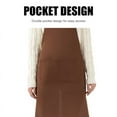 thumbnail image 2 of LNGOOR Professional Grade Apron for Kitchen, Grill, and BBQ(Brown), 2 of 8