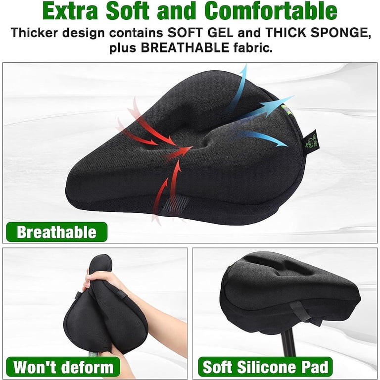 Zacro Gel Bike Seat Cover, Wide Padded Comfort Pad photo 7