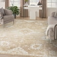 thumbnail image 2 of Nourison Astra Machine Washable 9' x 12' Ivory Gold Vintage Indoor Rug, 2 of 11