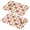 Pioneer Flower Floral-3, variant on Placemat, Pioneer Flower Floral Print Pattern Place Mats Table Mat Set Of 2, PVC Washable Placemats for Party Kitchen Dining Decoration, 18x12 Inch, Fade Resistant