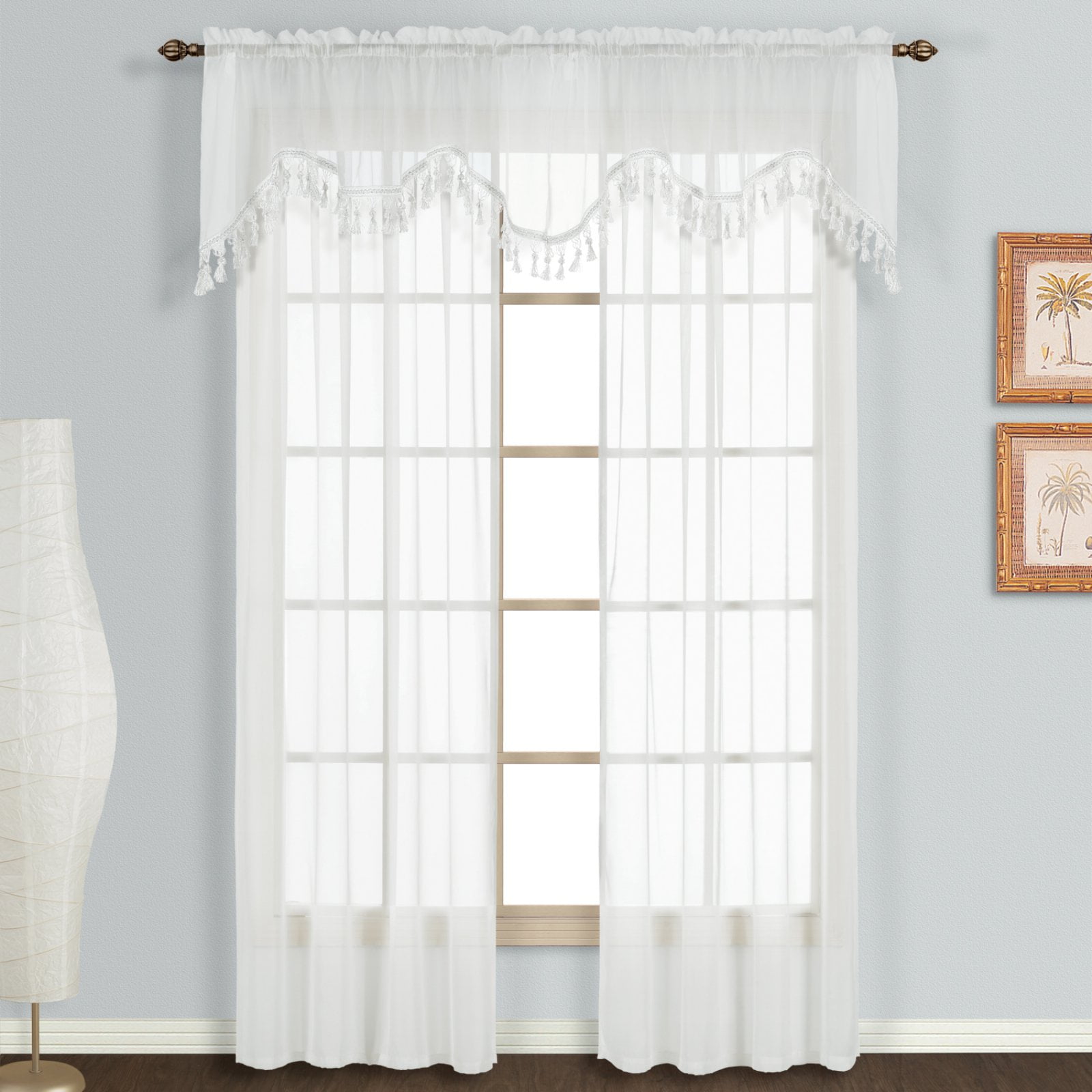 United Curtain Monte Carlo Valance, 59 X 18 Inch, White | Walmart Canada