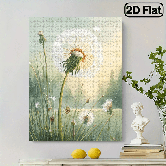500pcs Large Flower Landscape Puzzle, Unique Creative Challenge Brain Teaser for Adults Birthday and Anniversary Gift