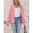 thumbnail image 3 of Zeagoo Cardigan Sweaters for Women Long Sleeve Chunky Knit Cardigan CEW Neck Button Down Fall Fashion, 3 of 6