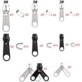 thumbnail image 2 of 85 Pieces Zipper Repair Kit Zipper Replacement Zipper with Instruction Manual and Zipper Install Pliers Tool for Sewing Luggage Jackets Coat Jeans, Black and Silver, 2 of 7