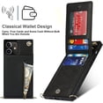 thumbnail image 5 of Crossbody Phone Case for iPhone 12 Mini Case with Card Holder for Women,iPhone 12 Mini Case Wallet with Strap Lanyard for Men,PU Leather Magnetic Clasp with Kickstand 5.4", Black, 5 of 16