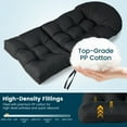 thumbnail image 6 of Topbuy 4PCS 49" x 23" Patio Adirondack Chair Cushion High Back Fade Resistant 5" Seat Pad Outdoor Black, 6 of 10