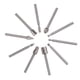 thumbnail image 3 of Uxcell 0.12'' Vástago Plating HSS Juego de Brocas de Archivo Rotativo 10in Tonalidad Plateada de Titanio 1 Juego, 3 of 5