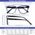 thumbnail image 2 of SUNVOES 5 Pack Blue Light Blocking Reading Glasses for Women and Men Spring Hinges, 2 of 7